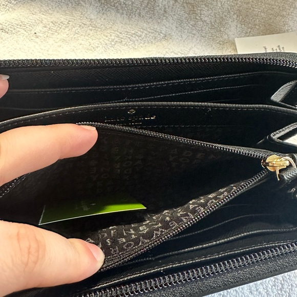 New AUTHENTIC Kate Spade New York Ina Greta court glitter wallet - Picture 8 of 10